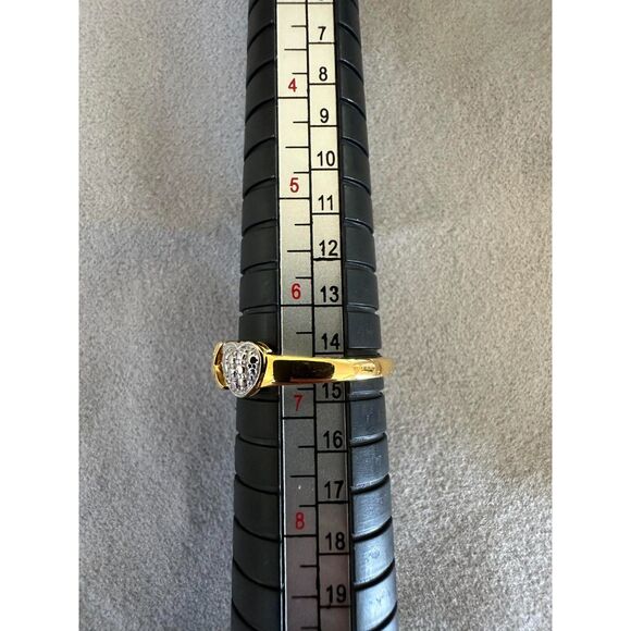 Cute XOXO 14 KTP Gold Natural Diamond Ring - Picture 6 of 6